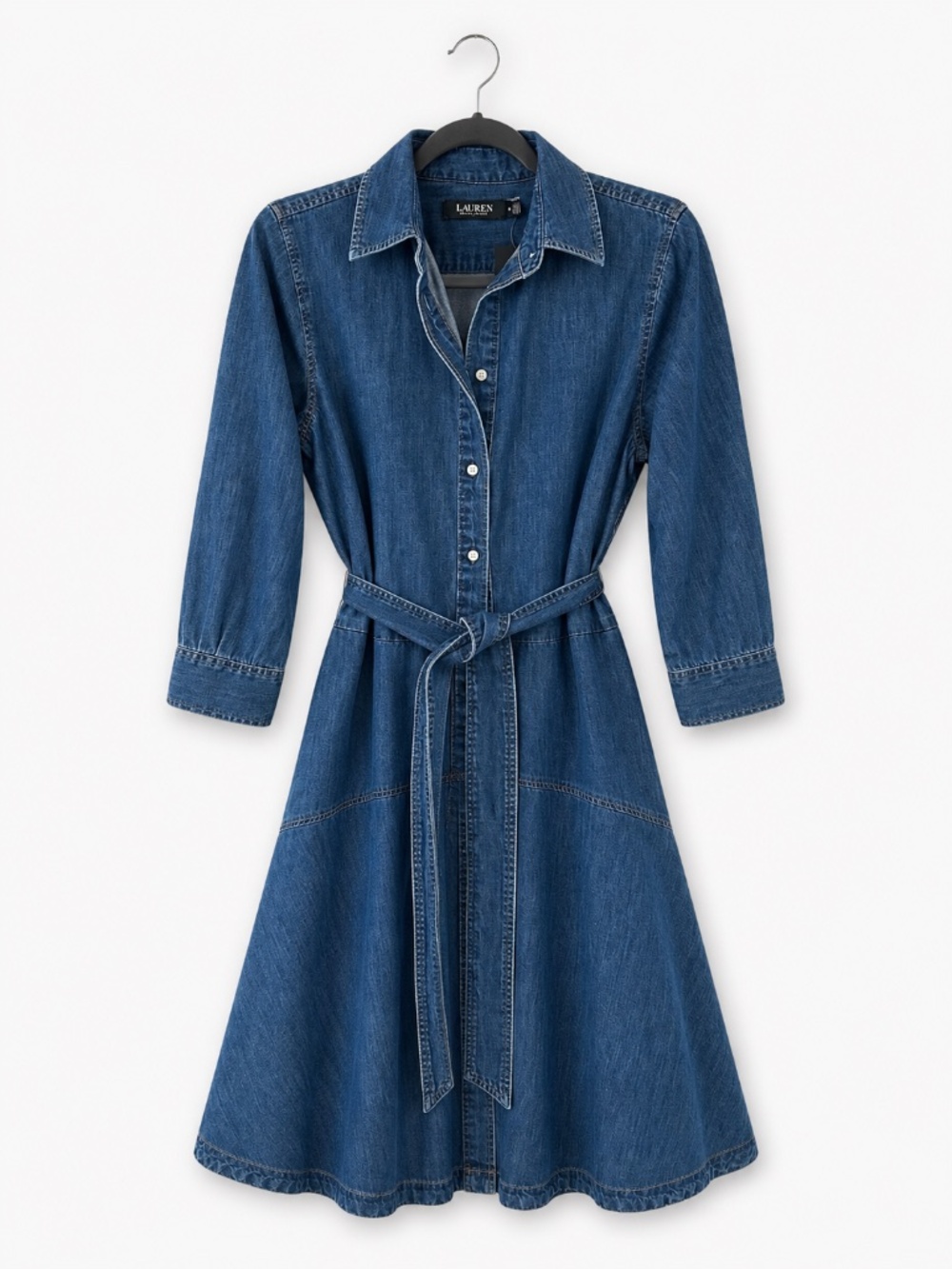 Lauren Ralph Lauren Denim A- Line Shirtdress